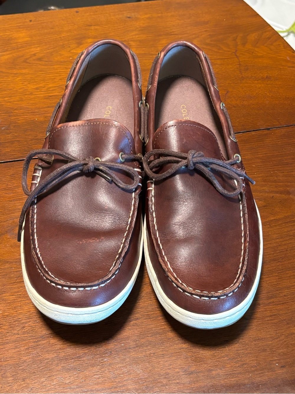 Cole Haan Men’s Pinch Roadtrip Boat Shoes Brown Leather Size 13 M